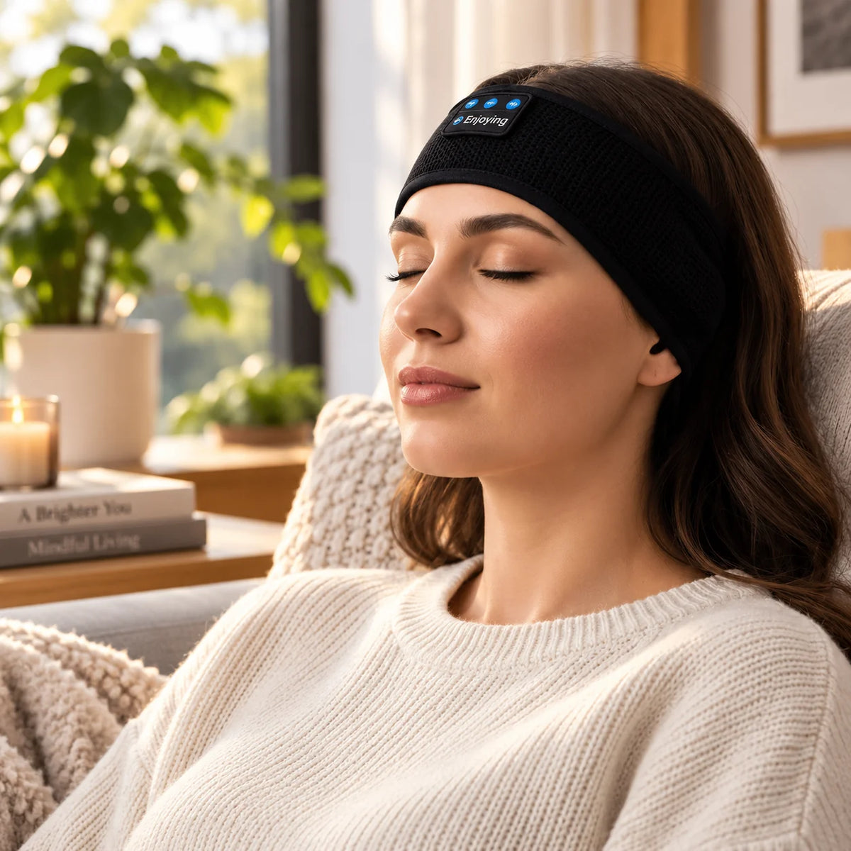Sleep Headband Bluetooth 14-Hour Quick-Dry & Breathable