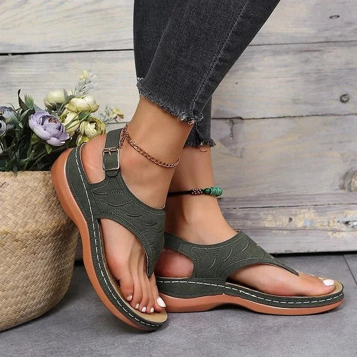 Slip-On Sandal Arch Support Contoured EVA & Non-Slip Sole