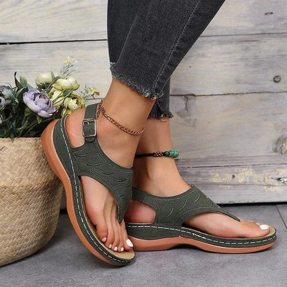 Slip-On Sandal Arch Support Contoured EVA & Non-Slip Sole