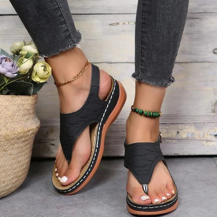 Slip-On Sandal Arch Support Contoured EVA & Non-Slip Sole