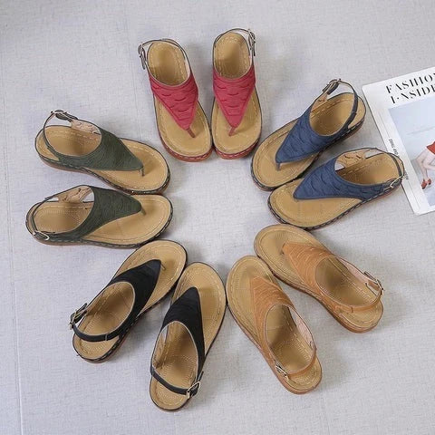 Slip-On Sandal Arch Support Contoured EVA & Non-Slip Sole