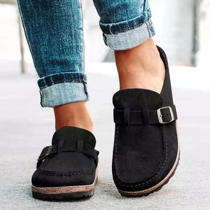 Slip-On Sandals Orthopedic Cork-Latex Insole Adjustable Buckle
