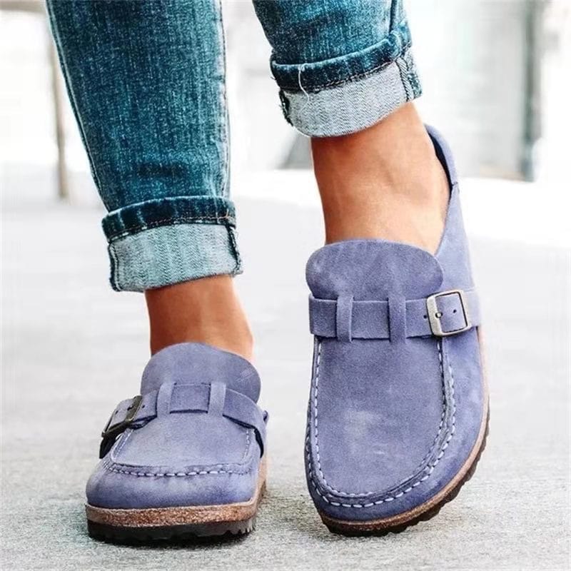 Slip-On Sandals Orthopedic Cork-Latex Insole Adjustable Buckle