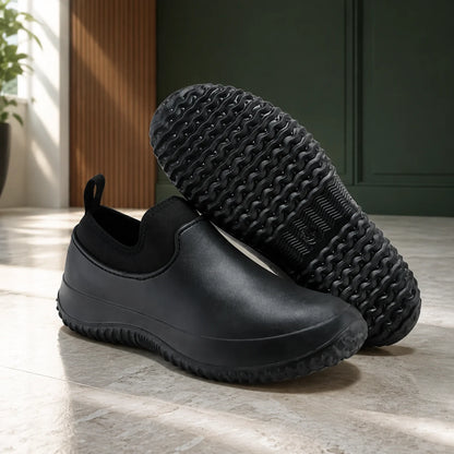 Slip-On Utility Shoes Non-Slip Deep-Tread Cushioned Footbed