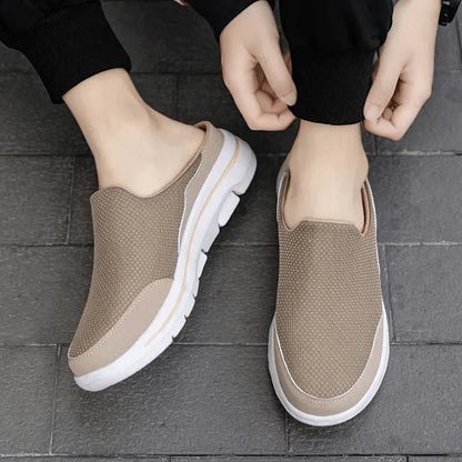 Slippers Breathable Mesh Cushioned Non-Slip Sole