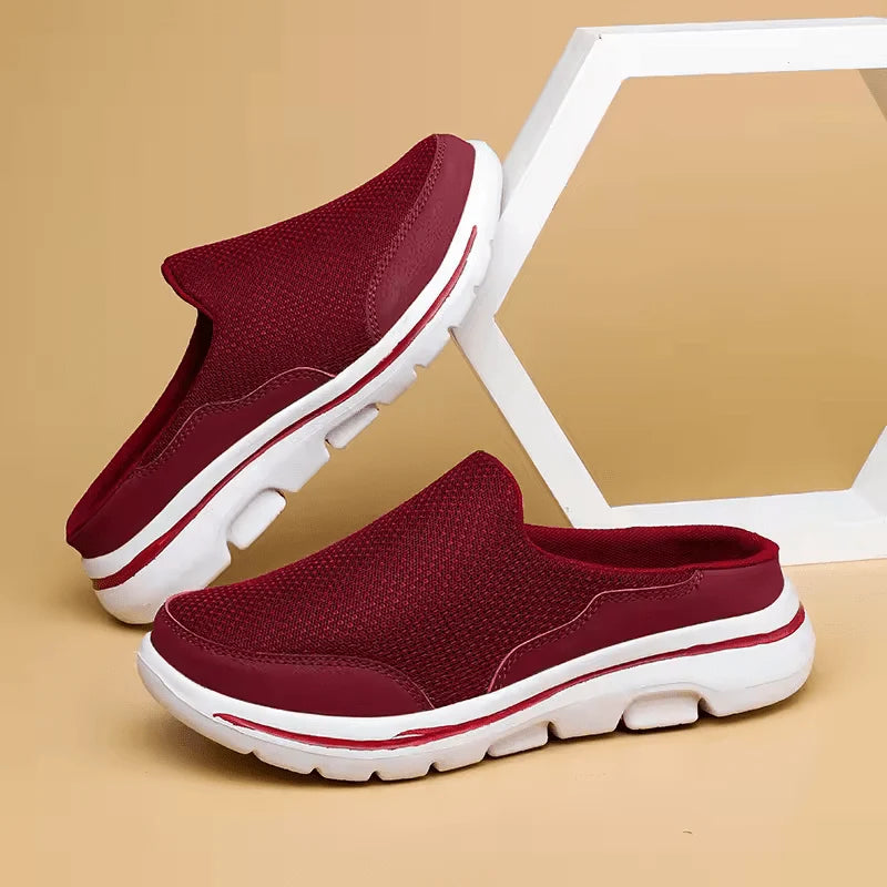 Slippers Breathable Mesh Cushioned Non-Slip Sole