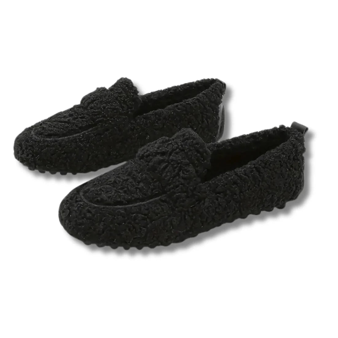 Slippers Plush Lined Non-Slip Rubber Sole