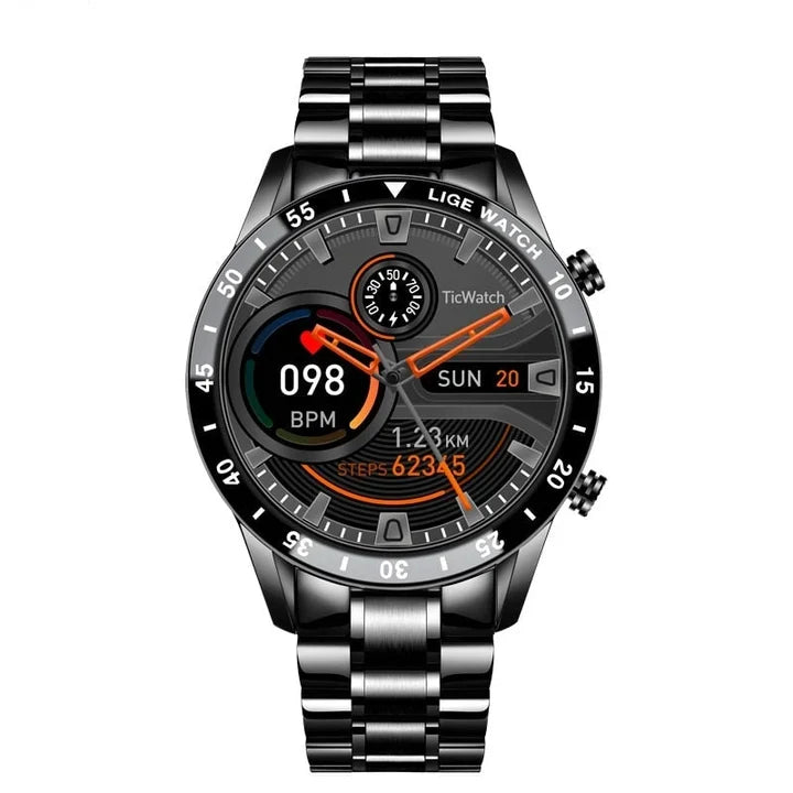 Smartwatch 4G Calling Stainless Steel Band & Silicone Strap