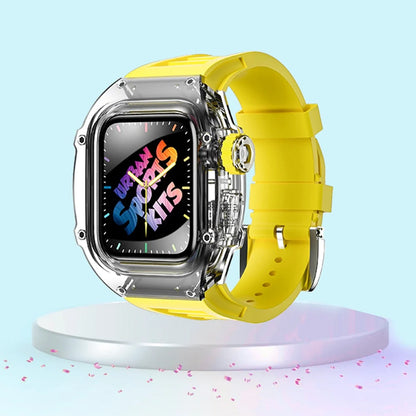 Smartwatch Case and Strap Set Transparent Polycarbonate Six Color Options