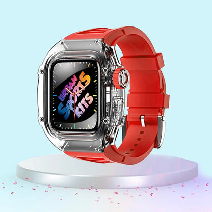 Smartwatch Case and Strap Set Transparent Polycarbonate Six Color Options