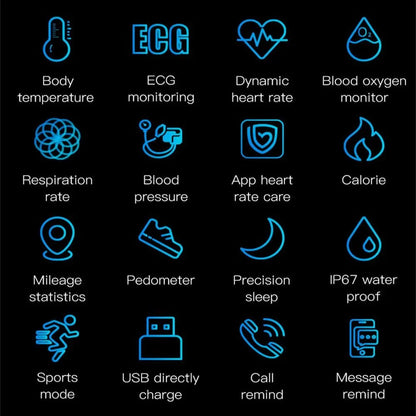 Smartwatch ECG Blood Pressure & Heart Rate Monitoring