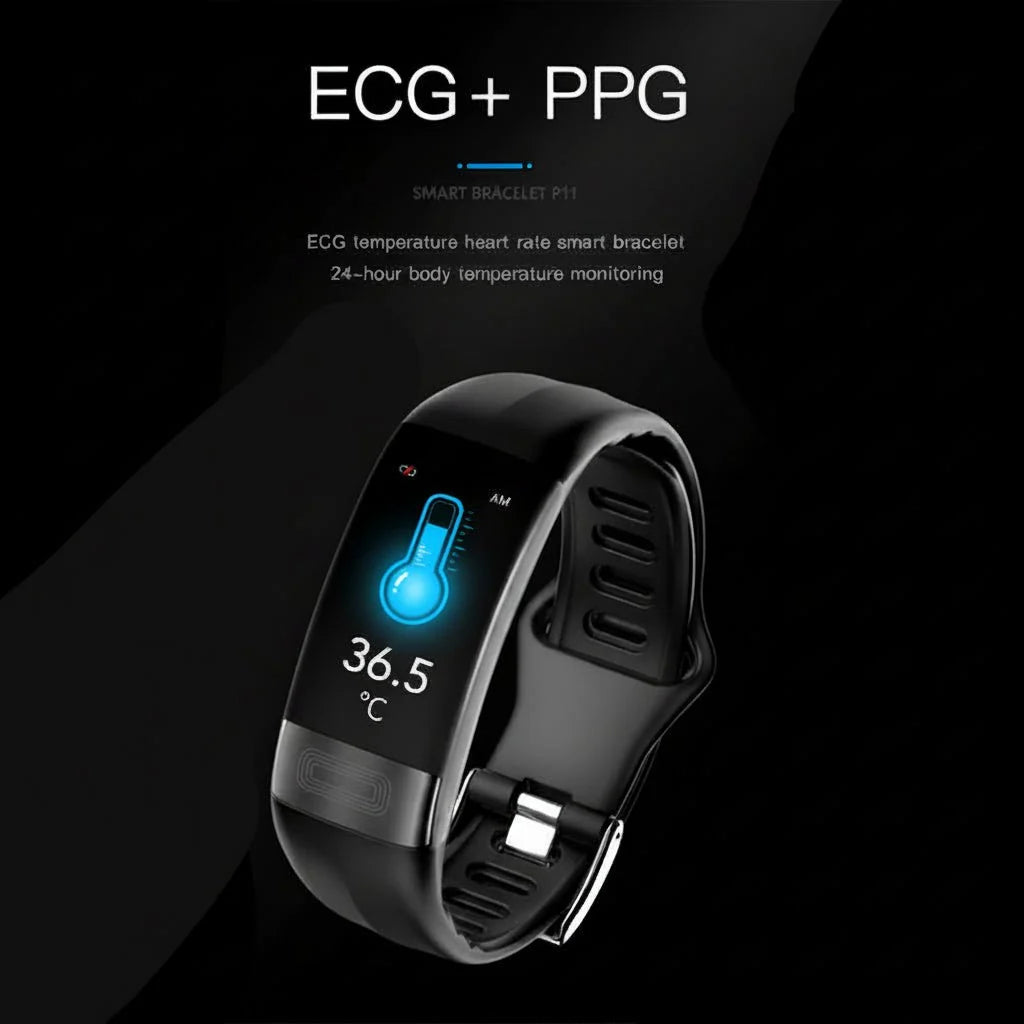 Smartwatch ECG Blood Pressure & Heart Rate Monitoring