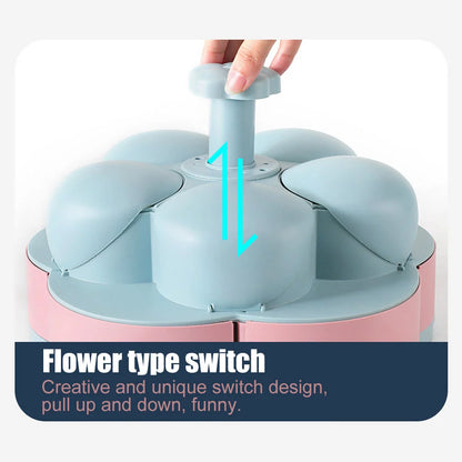 Snack Tray Two-Tier Rotating Divided Compartments
