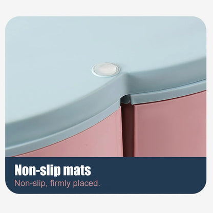 Snack Tray Two-Tier Rotating Divided Compartments