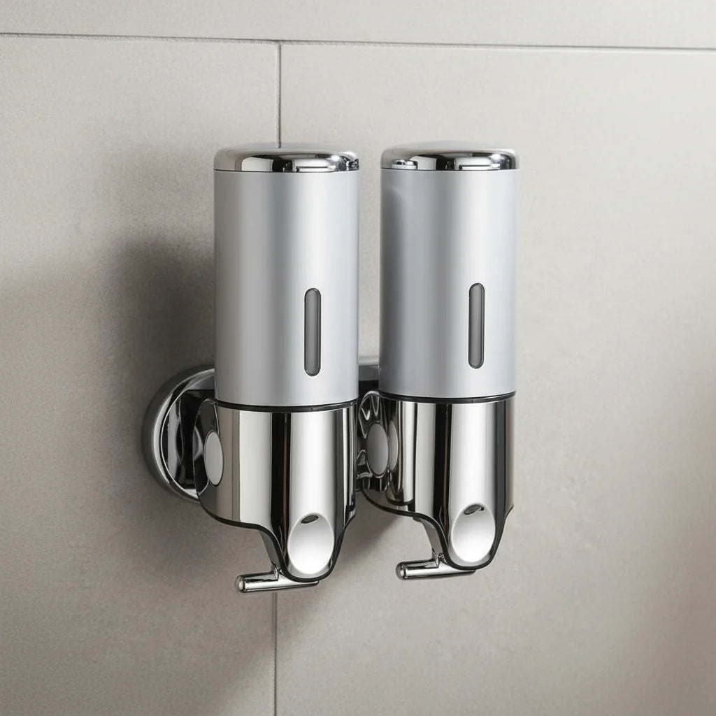 Soap Dispenser Wall-Mounted Stainless Steel 16.9 Oz Capacity