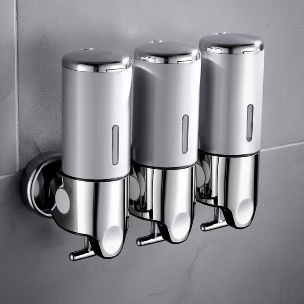 Soap Dispenser Wall-Mounted Stainless Steel 16.9 Oz Capacity