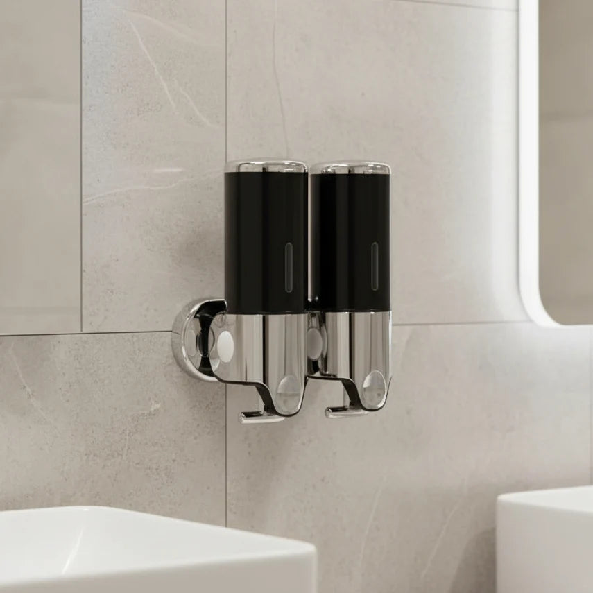 Soap Dispenser Wall-Mounted Stainless Steel 16.9 Oz Capacity