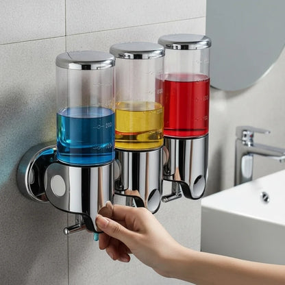 Soap Dispenser Wall-Mounted Stainless Steel 16.9 Oz Capacity