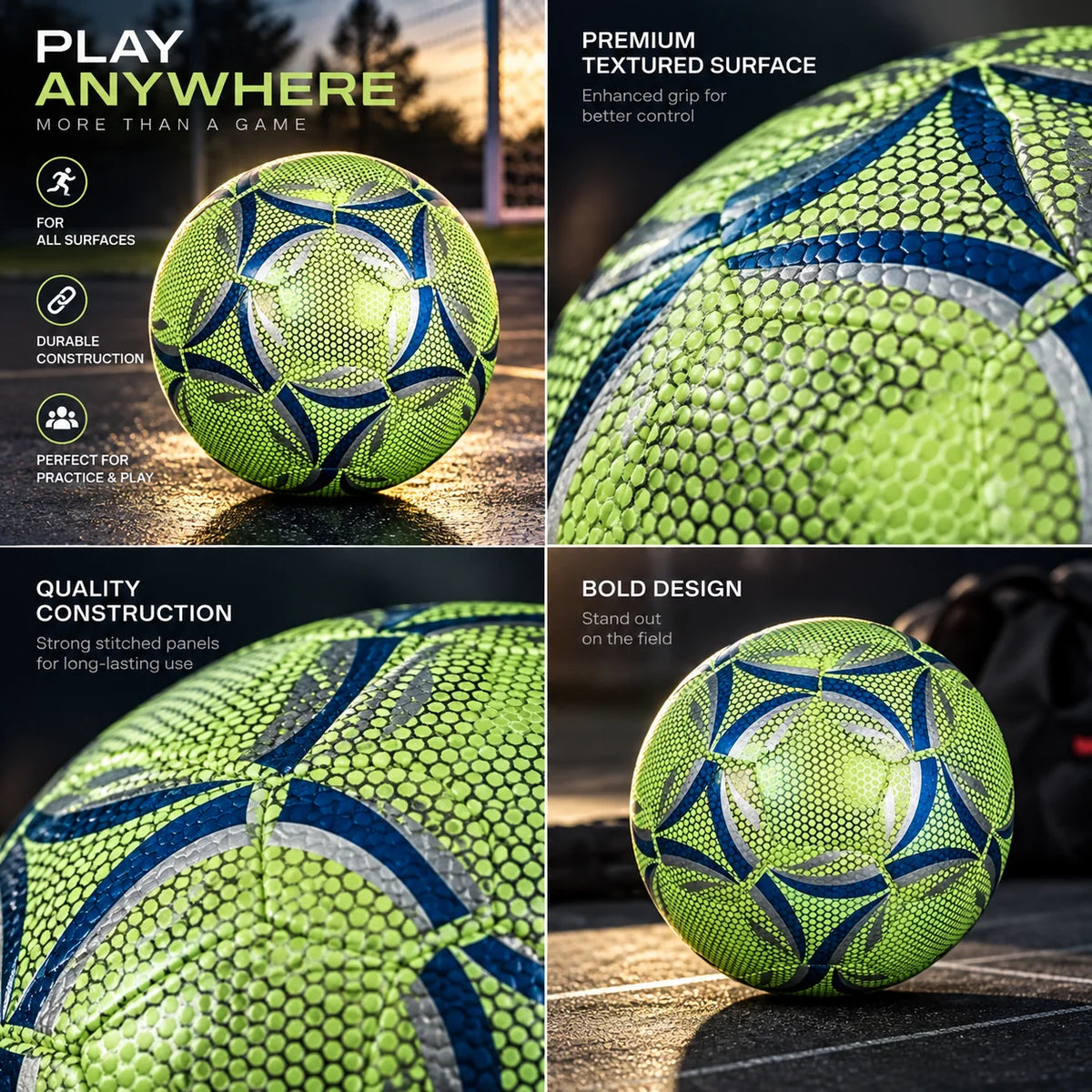 Soccer Ball Holographic Reflective Size 5
