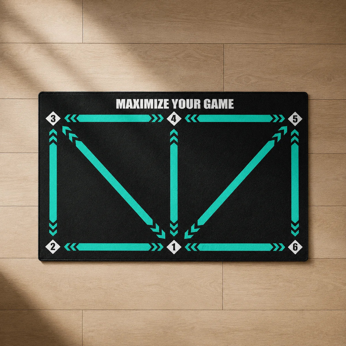Soccer Training Mat Numbered Zones & Directional Arrows