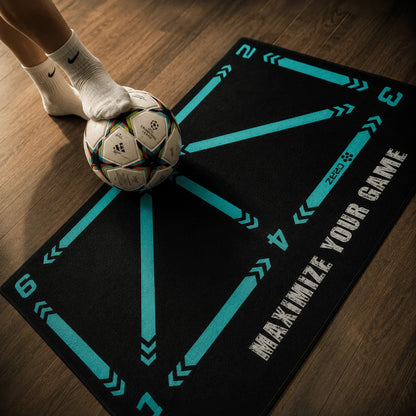 Soccer Training Mat Numbered Zones & Directional Arrows