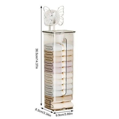 Sock And Underwear Organizer Clear Wall-Mounted With Suction Cups