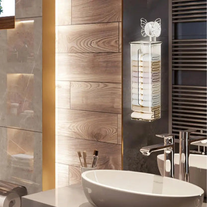 Sock And Underwear Organizer Clear Wall-Mounted With Suction Cups
