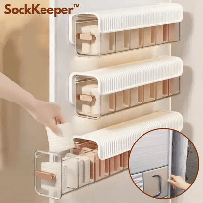 Sock & Underwear Organizer Flexible Compartments Space-Saving Design