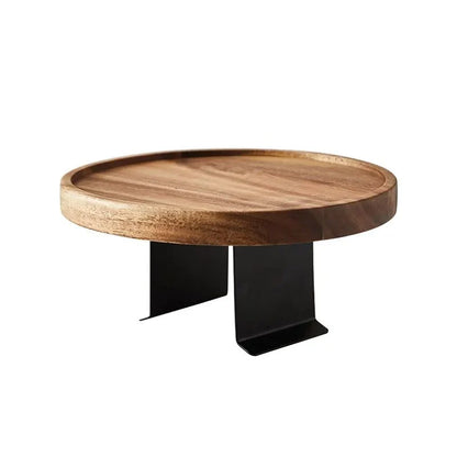 Sofa Arm Tray Clip-On Solid Wood Walnut Space-Saving