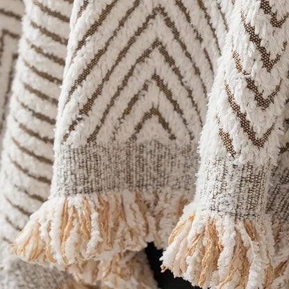 Sofa Cover Herringbone Splash-Resistant Non-Slip Backing