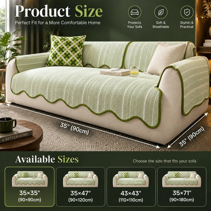 Sofa Cover Microfiber & Machine Washable No Straps