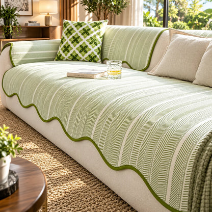 Sofa Cover Microfiber & Machine Washable No Straps
