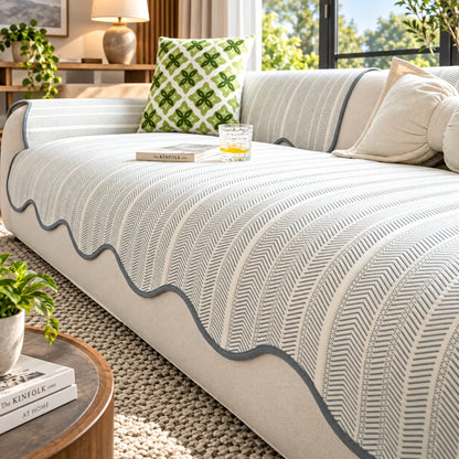 Sofa Cover Microfiber & Machine Washable No Straps