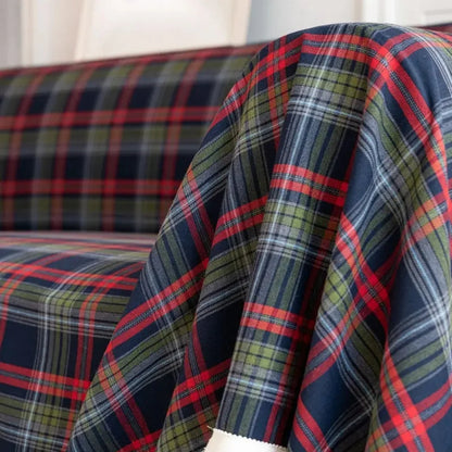 Sofa Cover Microfiber Plaid Machine Washable