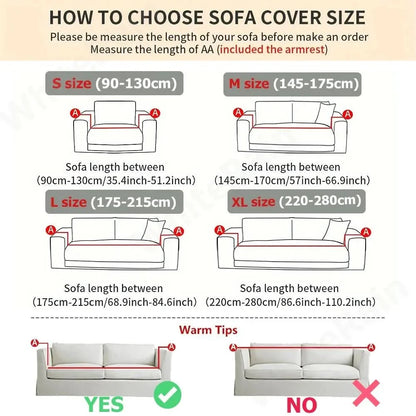 Sofa Cover Non-Slip Jacquard Machine-Washable Pet Hair Protection