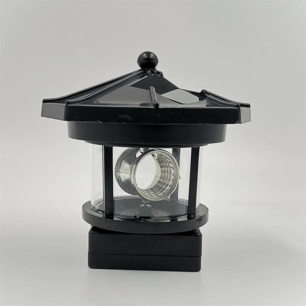 Solar Garden Light Rotating Lighthouse Design Automatic Dusk Lighting