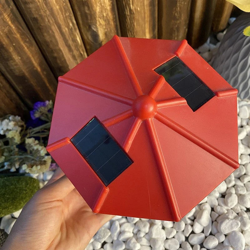Solar Garden Light Rotating Lighthouse Design Automatic Dusk Lighting