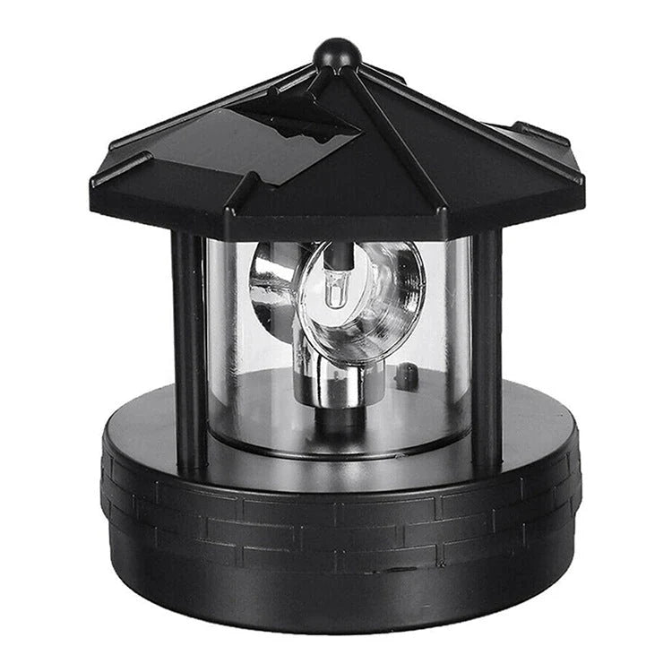 Solar Garden Light Rotating Lighthouse Design Automatic Dusk Lighting
