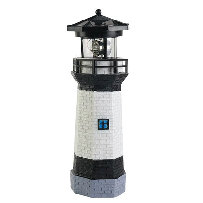 Solar Garden Light Solar-Powered Rotating LED Beacon