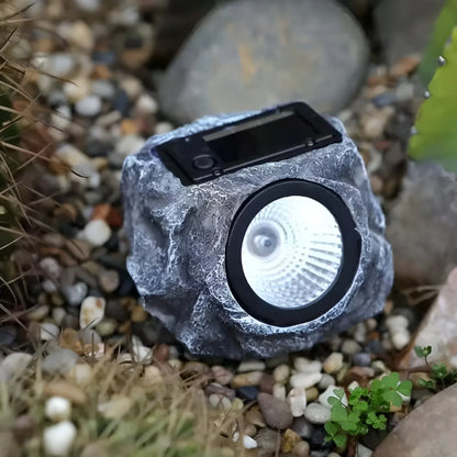 Solar Garden Light Stone-Shaped Weather-Resistant