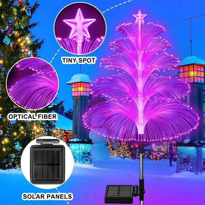 Solar Garden Lights 7-Color RGB Weatherproof