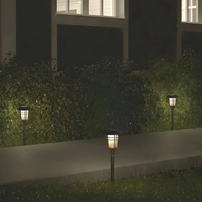 Solar Garden Lights Warm Flickering Solar-Powered Weather-Resistant
