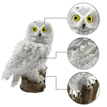 Solar Garden Owl Light Dusk-To-Dawn Weather-Resistant