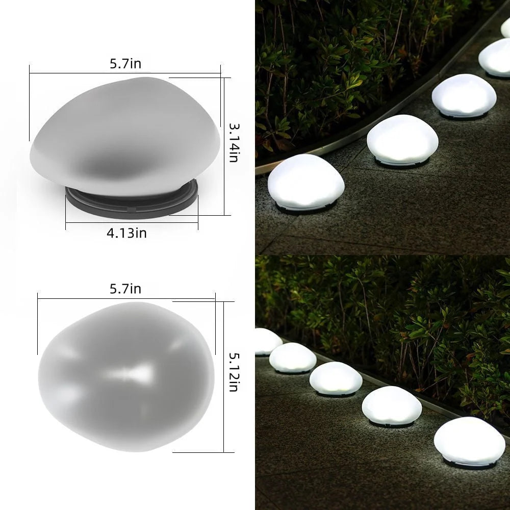 Solar Garden Rock Light Solar-Powered IP65 Weatherproof