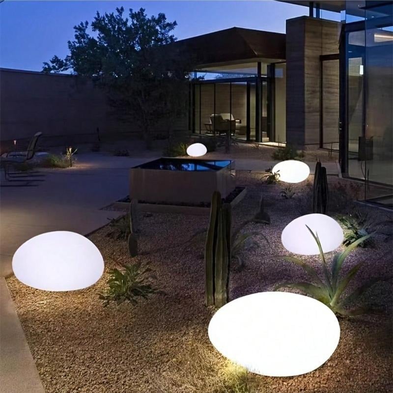 Solar Garden Rock Light Solar-Powered IP65 Weatherproof