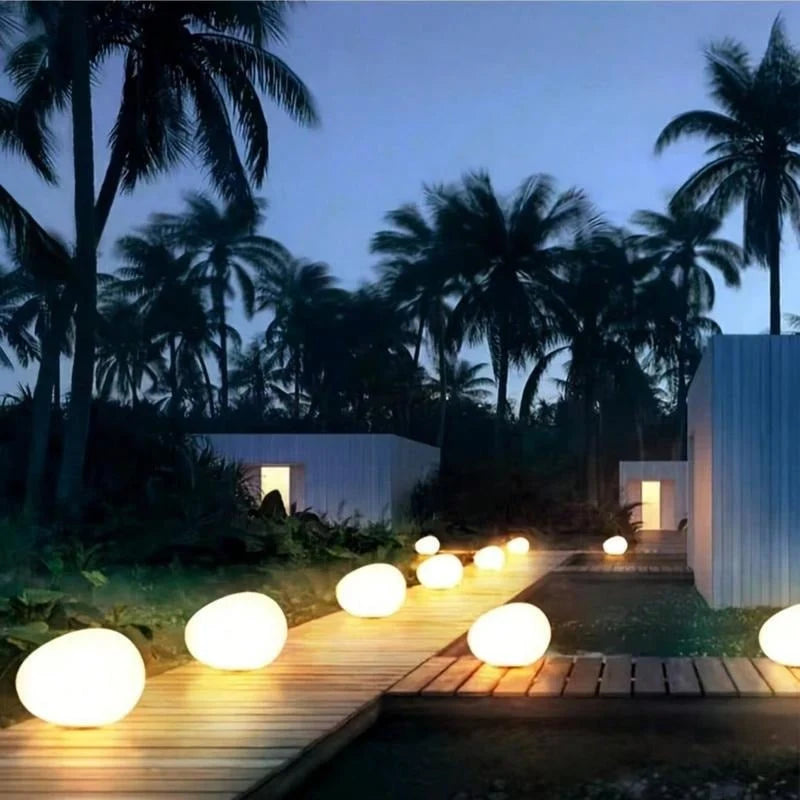 Solar Garden Rock Light Solar-Powered IP65 Weatherproof