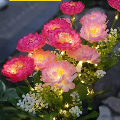 Solar Garden Stake Light Flower LED Dusk-to-Dawn Weather-Resistant