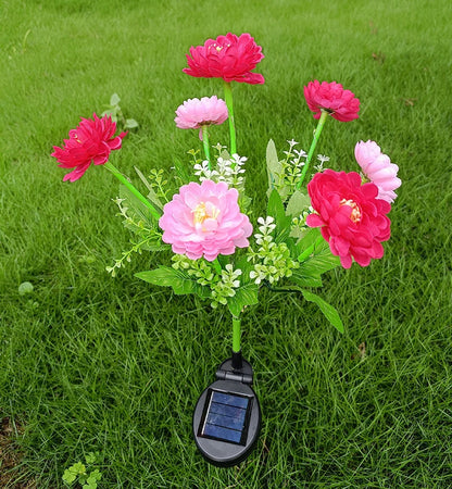 Solar Garden Stake Light Flower LED Dusk-to-Dawn Weather-Resistant
