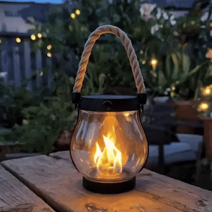 Solar Lantern Flickering Flame Waterproof