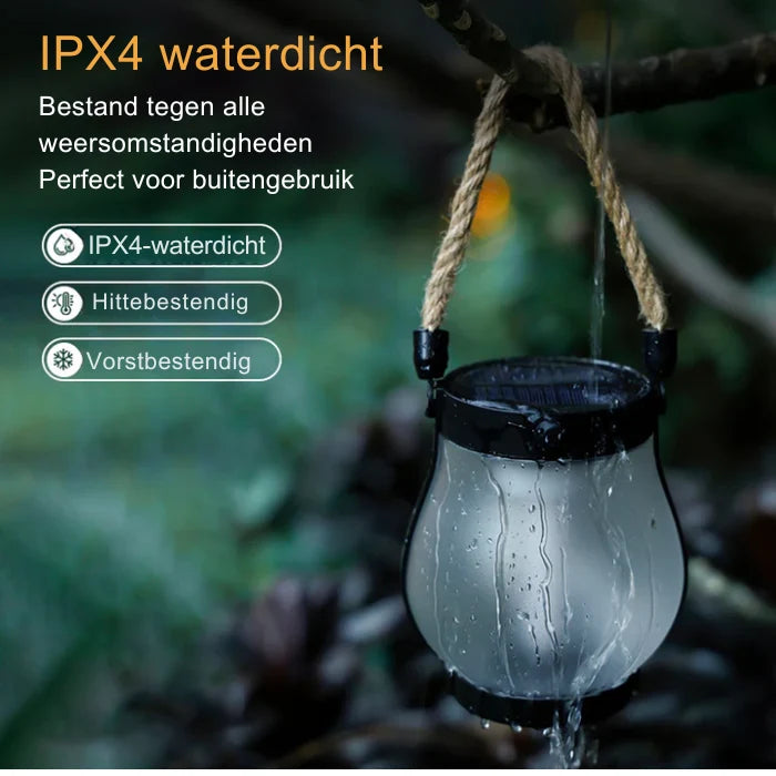 Solar Lantern Flickering Flame Waterproof